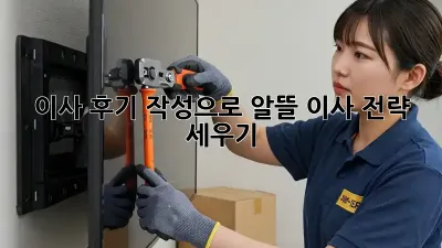 이사 후기 작성으로 알뜰 이사 전략 세우기!